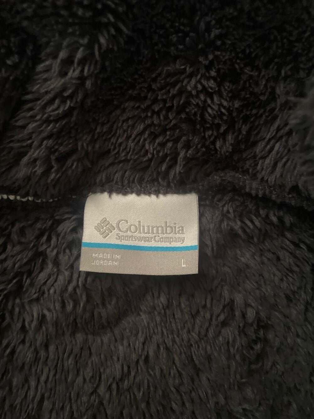 Columbia Cloudy Day Fleece Full Zip Jacket Size L Black - Picture 6 of 6